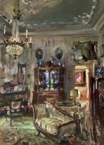Huize Calorama, salon, Noordwijk 55x 40cm €1500